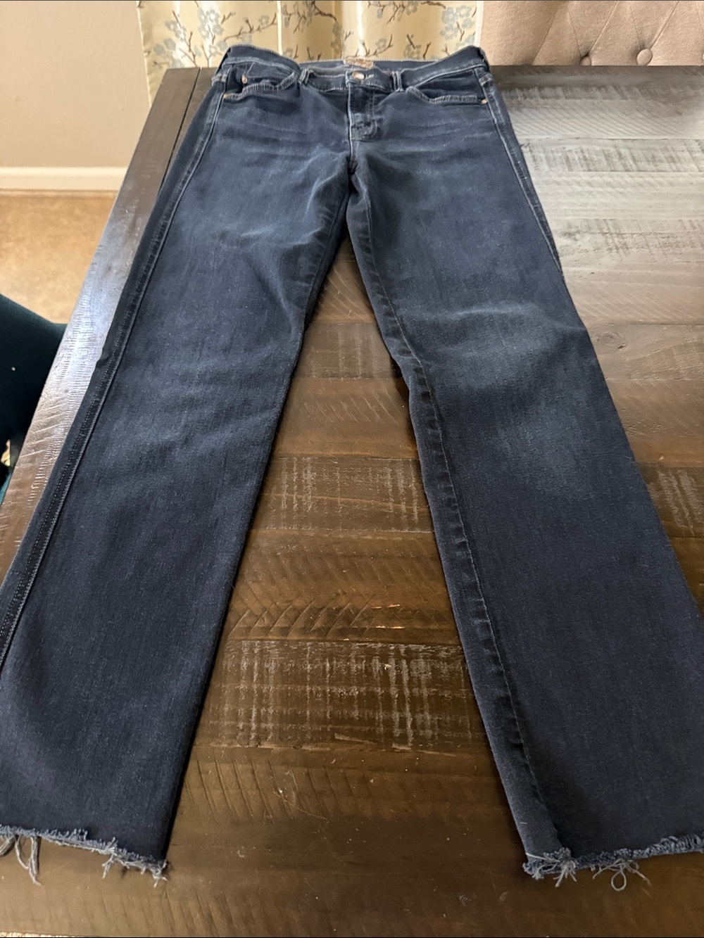MOTHER The Rascal Women's Straight-Leg Jeans in Dark Indigo